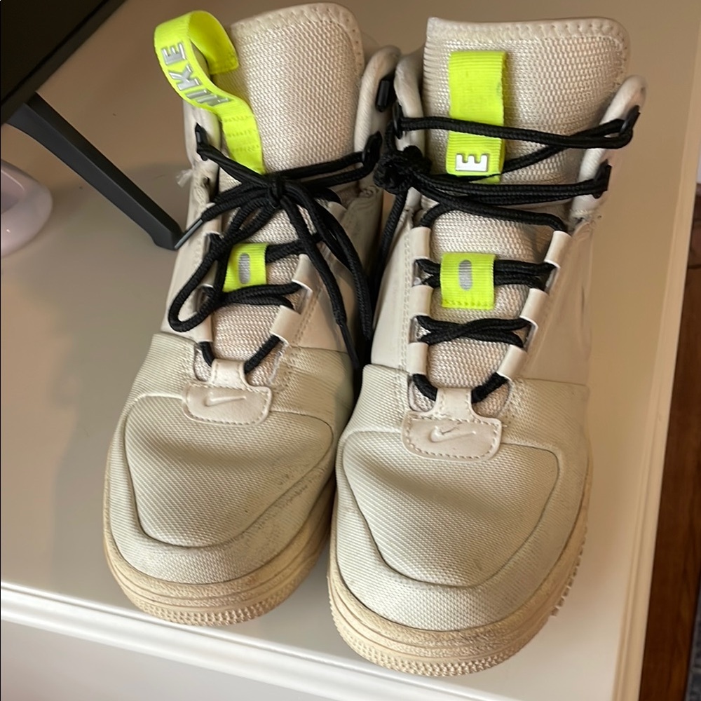 Nike High-Top Sneakers with Neon Accents